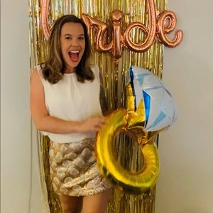 Gold Sequin Mini Dress